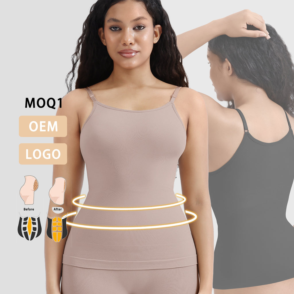 Large Size Bust Compression Shapewear Tummy Control Strapless Body Shaper Camisole Base Layer