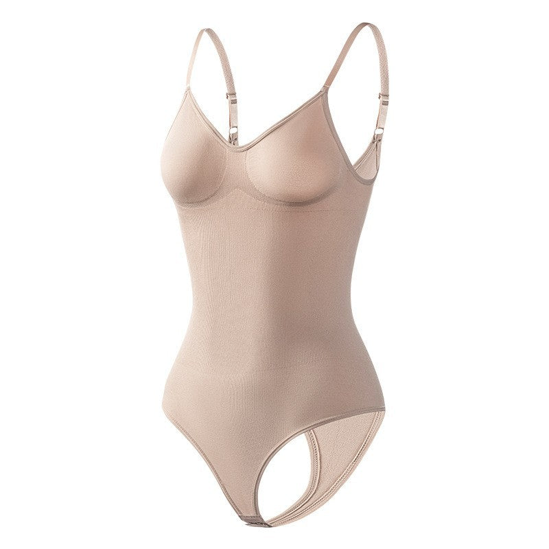 Style Backless Waist Trainer Thong Bodysuit for Women, Butt Lifting Shapewear, Plus Size, Sexy Backless Underwear, Body Shaping Base Layer