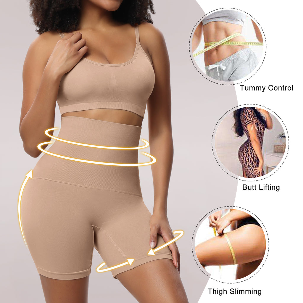 High-Waist Safety Pants for Tummy Control, Body Shaping without Rolling, Shapewear Pants