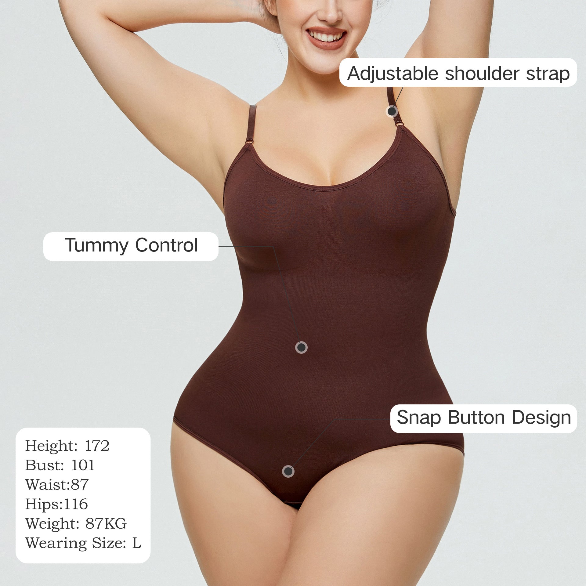 Plus Size Women's Shapewear Bustier Underwear Slimming Body Postpartum Waist Trainer Abdominal Shaping Bodysuit