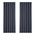 Artiss 2X Blockout Curtains Eyelet 240x230cm Charcoal