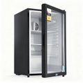 Devanti 105L Bar Fridge Glass Door Mini Fridge Countertop Cooler Black