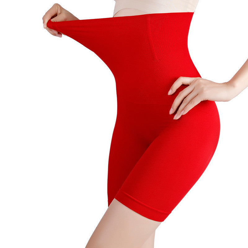 Anti-See-Through Lining Safety Pants Waist Shaping Abdominal Support Hip-Lifting Shapewear Pants