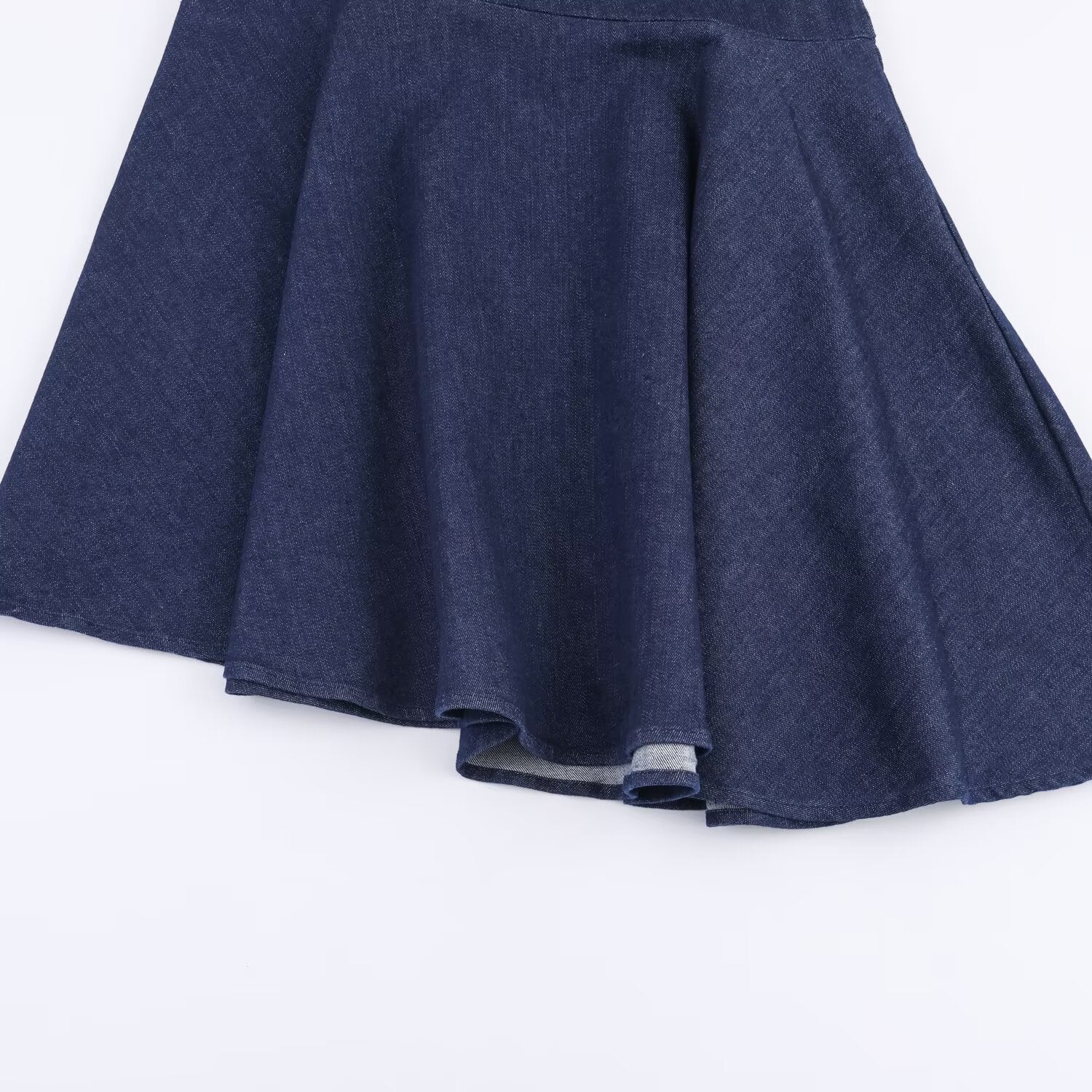 Slim asymmetric denim dress