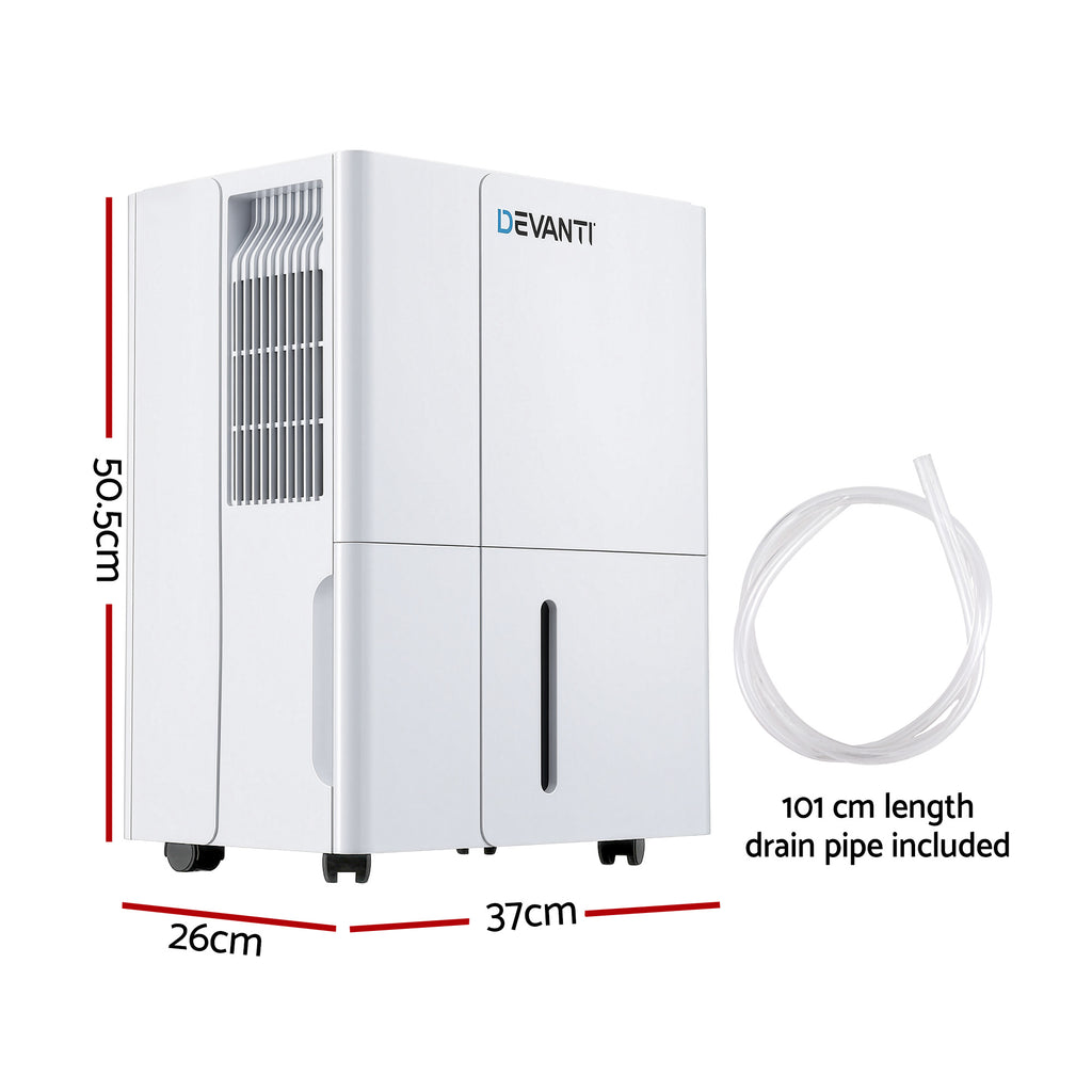 Devanti 30L/Day Dehumidifier Home Air Dryer Mould Moisture 4.7L Tank