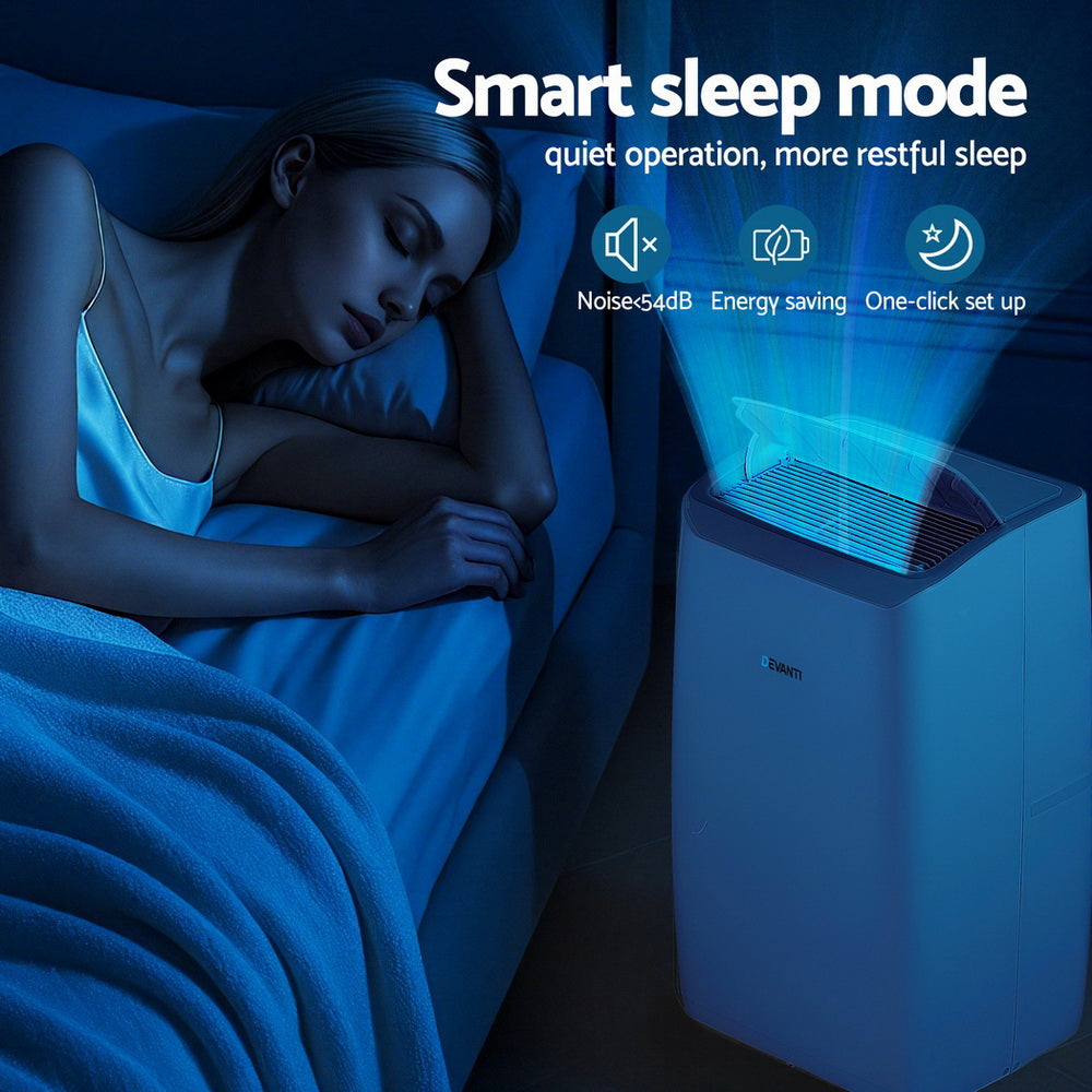 Devanti Portable Air Conditioner Dehumidifier Fan 14000BTU