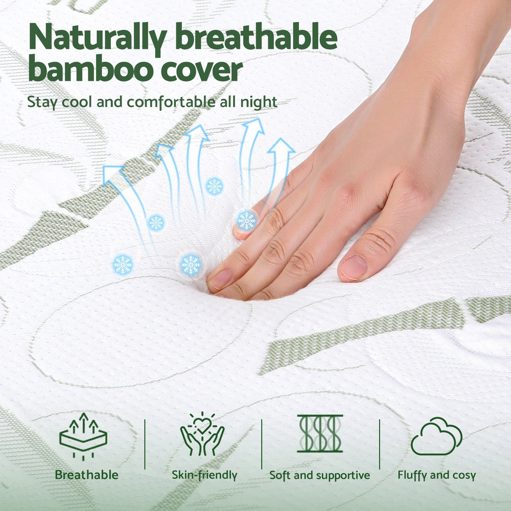 Giselle Bedding Wedge Pillow Gel Memory Foam Ergonomic Support Bamboo Cover