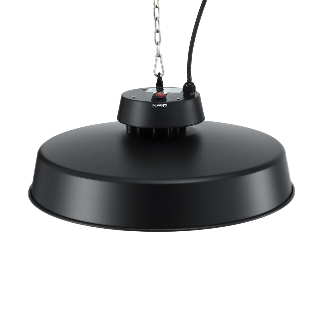 Devanti 2000W Outdoor Electric Patio Heater Ceiling Mount with LED Light Remote