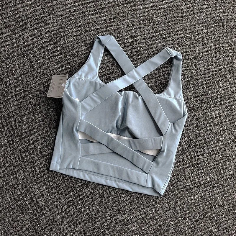 Women Sports Bra Top Push Up Fitness Yoga Bra Underwear Sport Tops for Women Breathable Running Vest Bralette Gym Wear Female