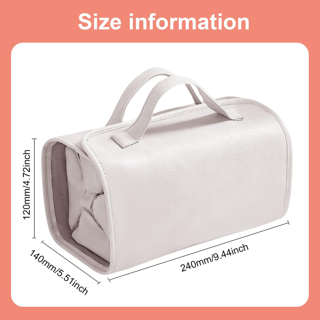 4-in-1 Expandable Makeup Bag with Removable Pockets – Waterproof Travel Cosmetic Organizer for Women, Large Capacity Vanity Case with Hanging Design (Pink)