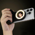 Magnetic Phone Camera Grip with Fill Light & Remote: Stable Shooting Holder for iPhone/Android – Ideal for Vlog, Selfie & Photography