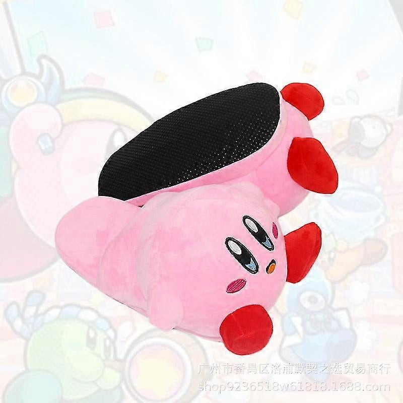 Snorlax Plush Slippers Warm Cotton Home Shoes Compatible with Snorlax and Kirby