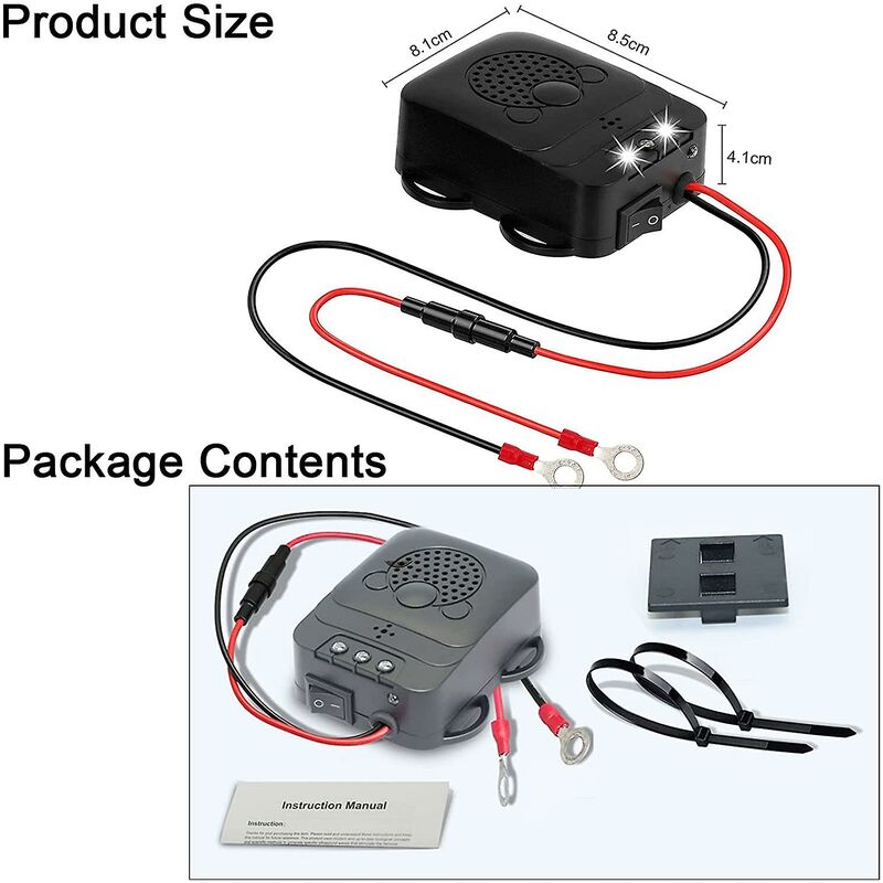 Ultrasonic Car Repellent With LED Strobe, Garage For Car ROdents Mice Pests Home Garage Attic Camping