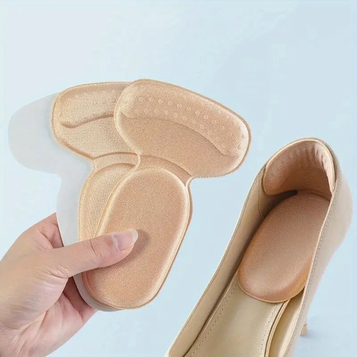 Heel Protectors | Comfortable Heel Protectors | Insoles for Heels | Insoles for Shoes | Prevent Blisters | 1 Pair | Beige