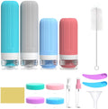 Travel Bottles with Case - Travel Accessories - Cosmetic Jars - Travel Bottles - Suitable for Toiletries - Eco-Friendly and Portable (1 piece)