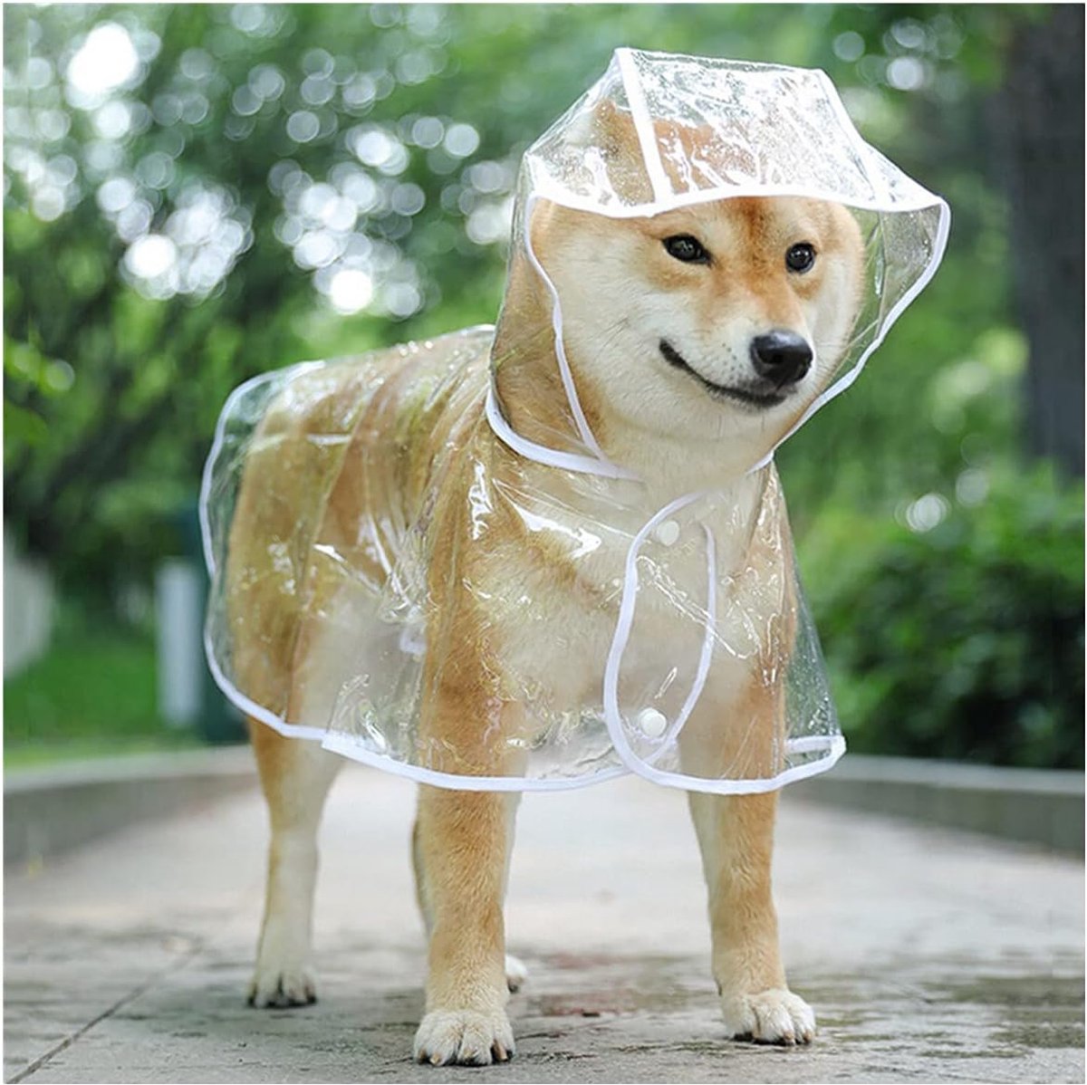 Dog Raincoat - Dog Raincoat - Dog Raincoat with Hood - Waterproof Raincoat - Comprehensive Protection - Bite-Resistant Pet Rain Poncho - For Small to Medium Dogs - Size XL - 1 Piece