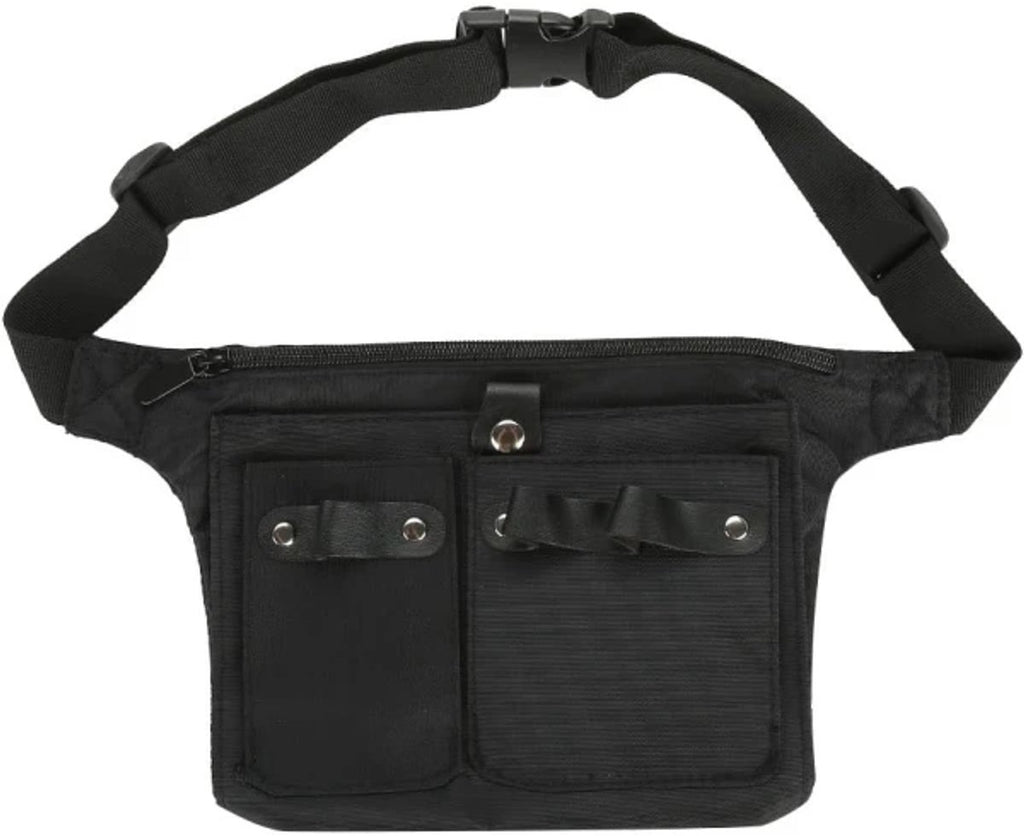 Hairdresser's Bag - Hairdresser's Belt Bag - Hairdresser's Scissor Bag - Canvas - 34*18 cm - For combs, clips - Black