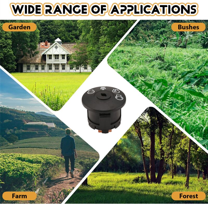 4-position ignition lock with key for riding lawn mower tractor 193350 532193350