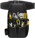 Tool Bag - Hardware Tool Bag - Hardware Storage Bag - Waist Bag - Small Oxford Canvas Tool Bag - with Adjustable Nylon Waist Strap, Suitable for Electricians, Carpenters, and Repair Technicians.