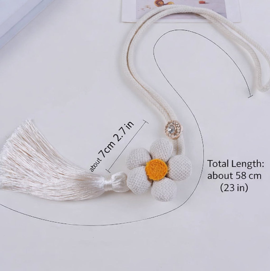 Curtain Holder - Curtain Tie Rope - Curtain Tie Back - Curtain Decoration - Home Decoration - Curtain Accessories - 2 Pieces - White