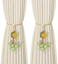 Curtain Ties - Hanging Ball Ties - Ball Tie Cords - Simple Hooks - Creative Curtain Buckle Decorations - Complete Set - 2 Pieces