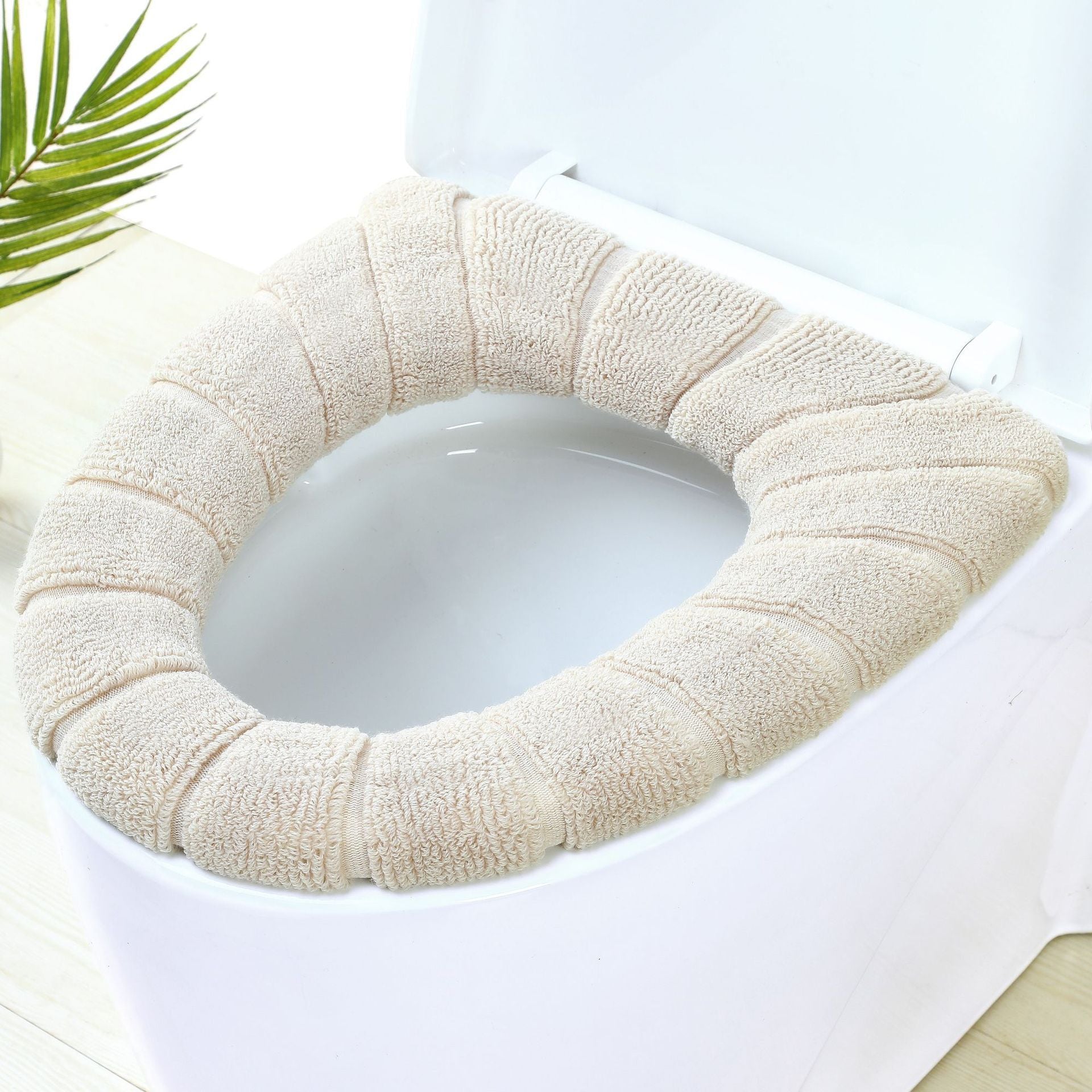 Toilet Seat Warm Cushion – Thick Toilet Seat Cover – Soft O-Shape Seat Cover Protector – Removable & Washable – Universal Size – Pack of 4