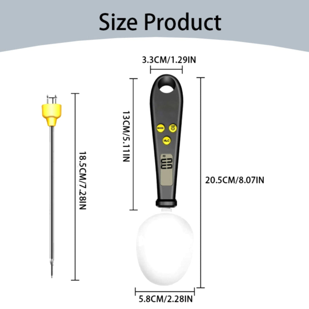 LGCASL Clearance! 2 in 1 Electronic Kitchen Scale 2 in 1 Electronic Kitchen Scale Lcd Digital Measuring Flour Digital Spoon Scale Kitchen Tool Forfood- White One Size Black