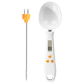 LGCASL White Weighable Spoon 2 in 1 Electronic Kitchen Scale Lcd Digital Measuring Flour Digital Spoon Scale Kitchen Tool Forfood 20.5*5.8*1 I
