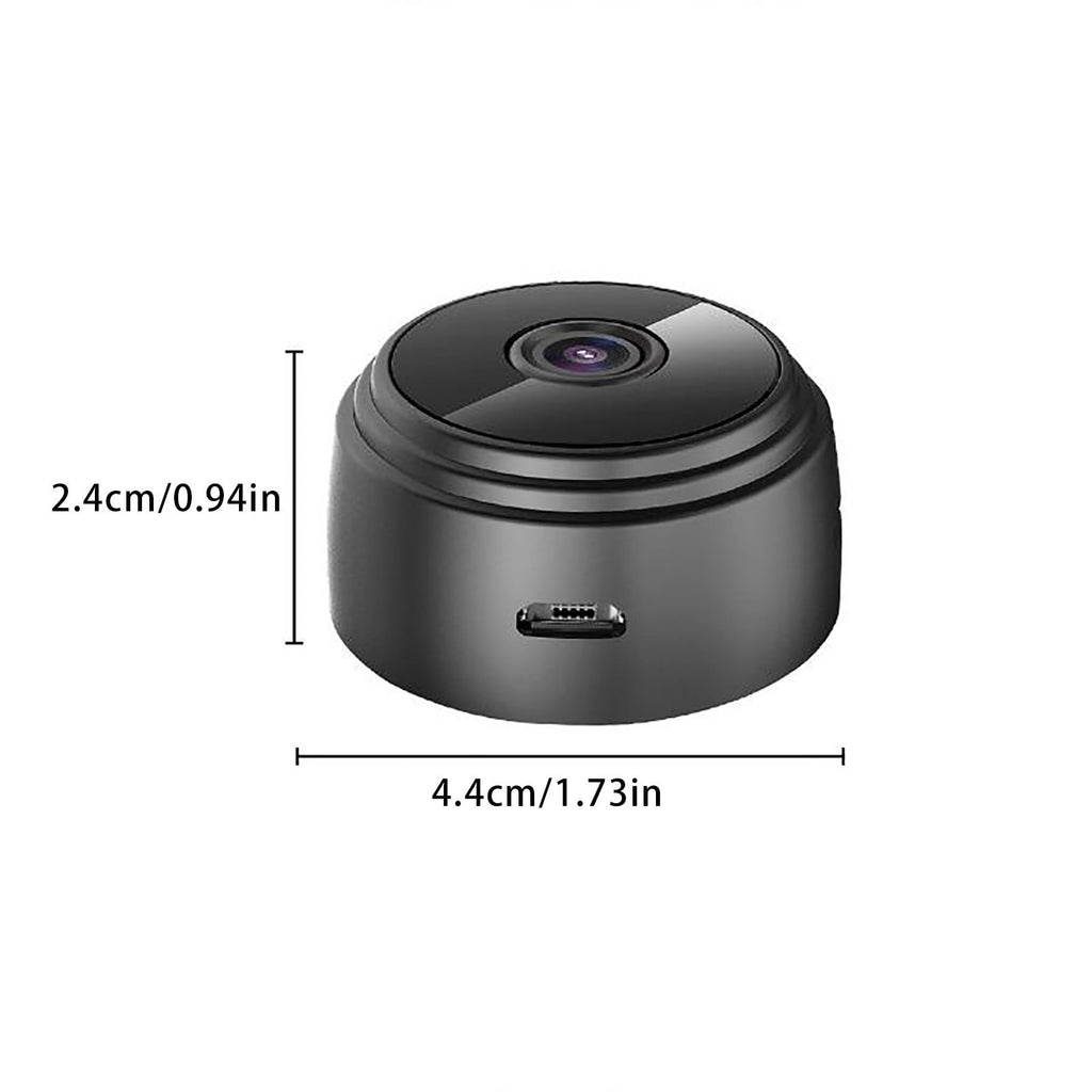 Night Vision Mini Wireless Tiny Home Camera,WiFi Security Camera with 360° Adjust Snake Tube, Smallest 1080P HD Home Indoor Outdoor Cameras Room Dog Pet Camera Black