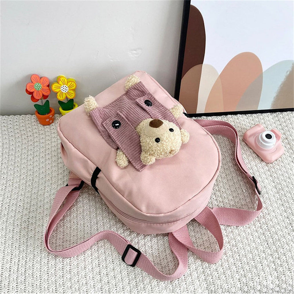 1 Pcs Travel Backpack,Cute Custom BookBag with Detachable Bear,Travel Backapck for Women/Men Casual Laptop Bookbag,Large Capacity Backpack for Birthday Gift,Christmas Gift,8.6x11 in(Green) Pink