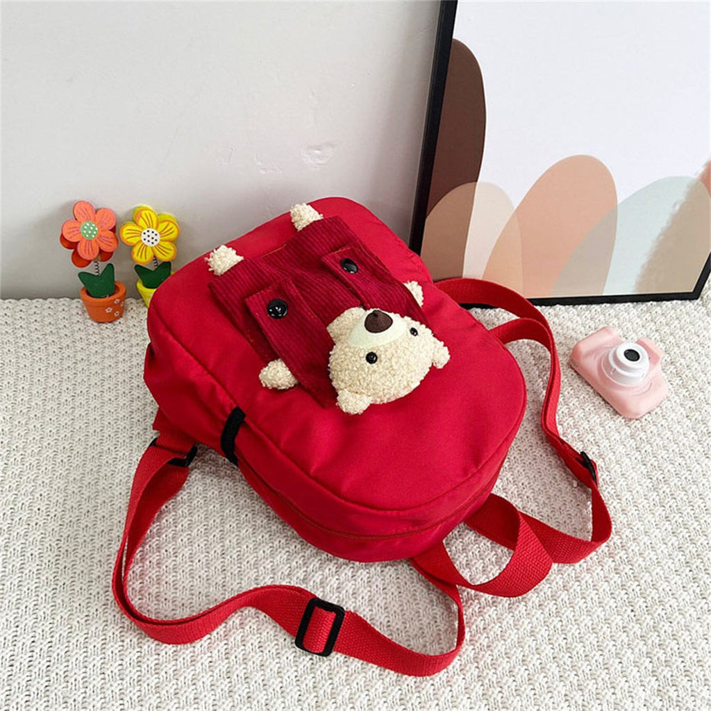 1 Pcs Travel Backpack,Cute Custom BookBag with Detachable Bear,Travel Backapck for Women/Men Casual Laptop Bookbag,Large Capacity Backpack for Birthday Gift,Christmas Gift,8.6x11 in(Green) Red