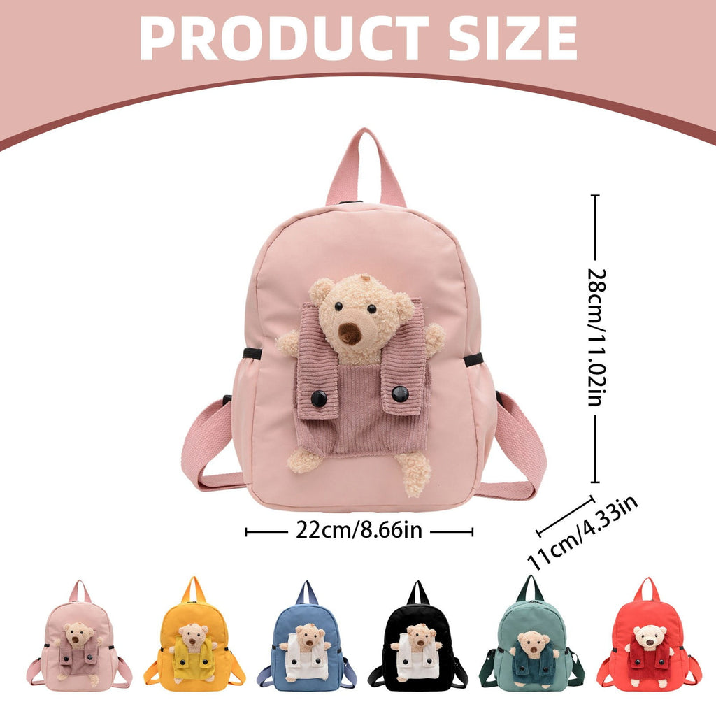 1 Pcs Travel Backpack,Cute Custom BookBag with Detachable Bear,Travel Backapck for Women/Men Casual Laptop Bookbag,Large Capacity Backpack for Birthday Gift,Christmas Gift,8.6x11 in(Green) Red