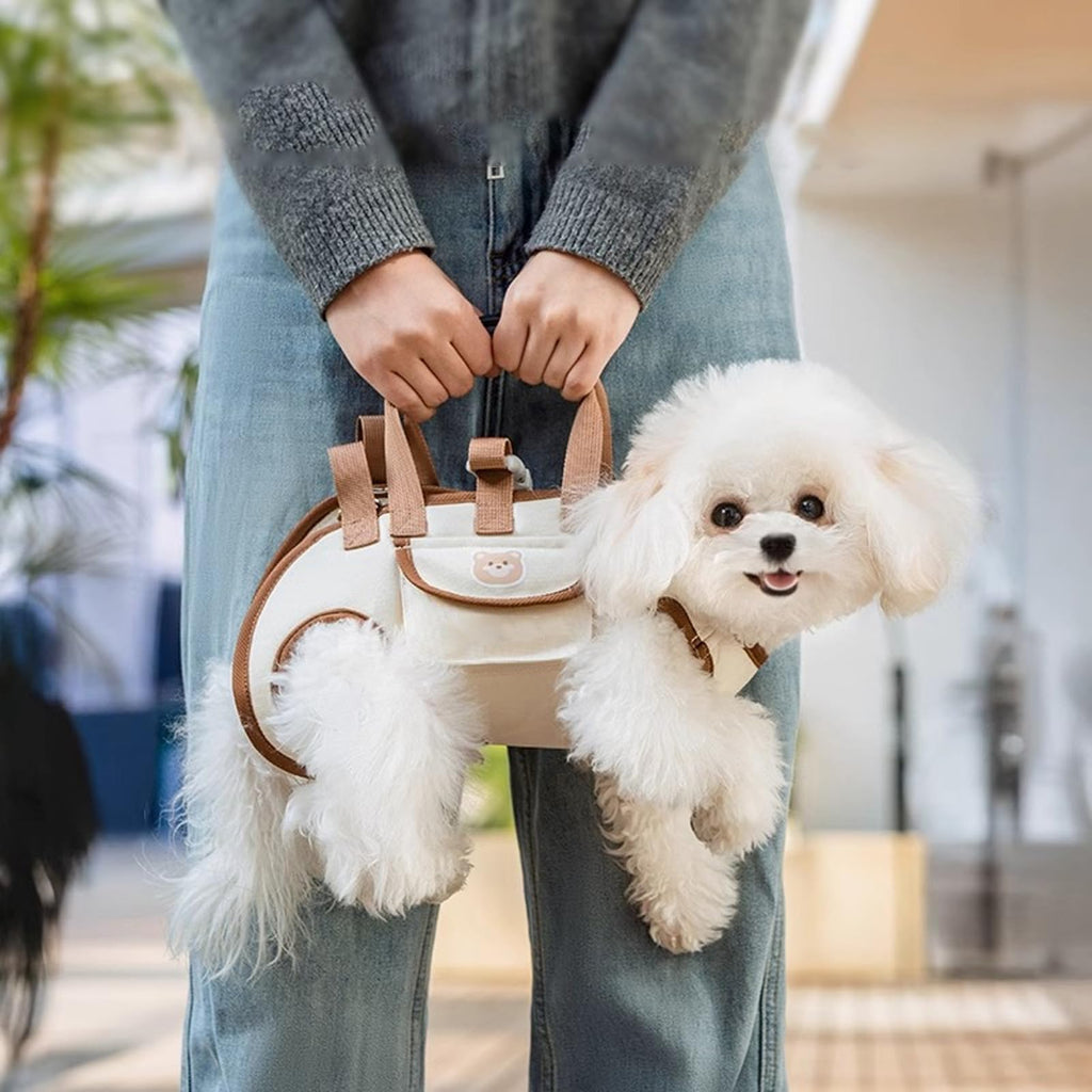 Compact and comfortable pet carrier designed for small dogs and cats