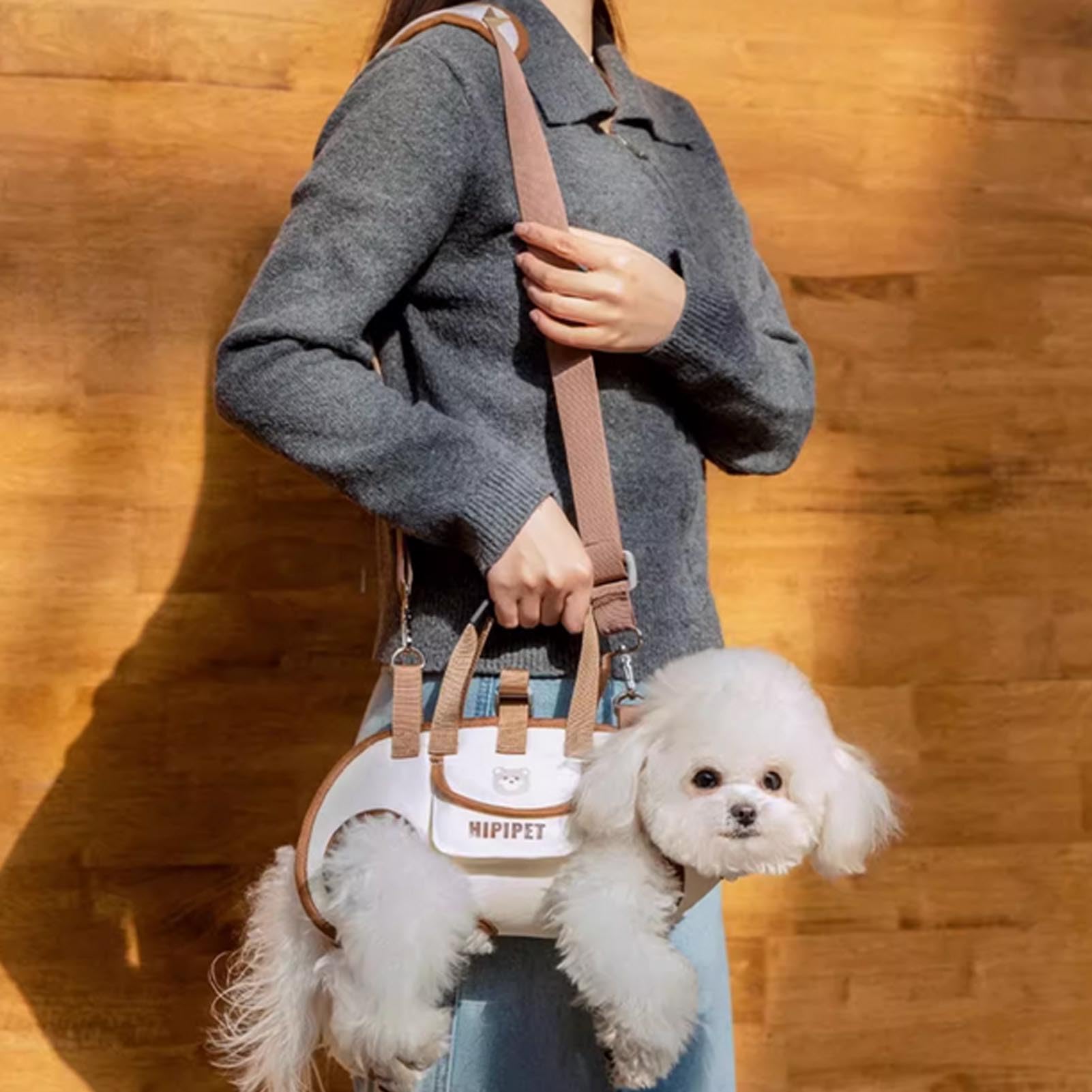 Compact and comfortable pet carrier designed for small dogs and cats