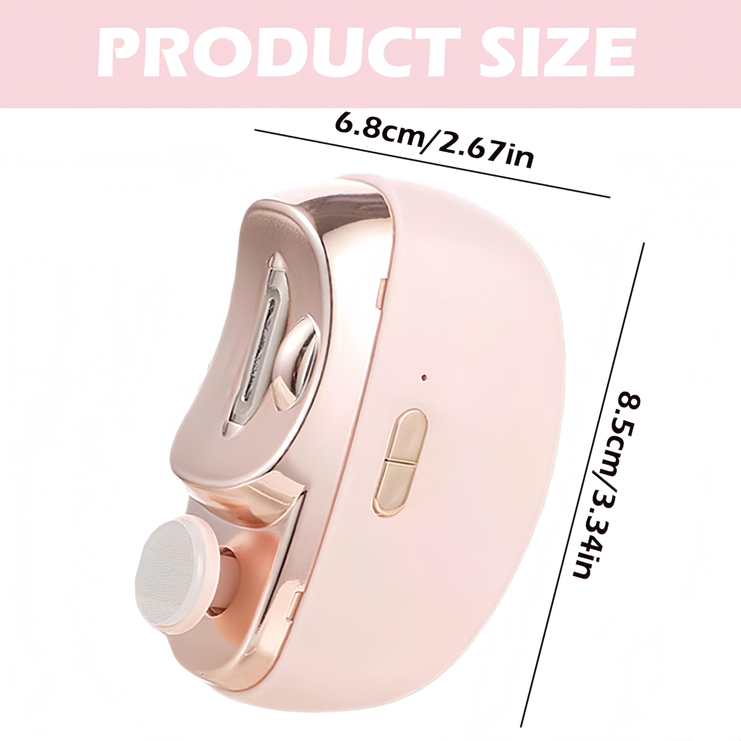 Electric nail clipper - Automatic nail trimmer - Manicure set - Nail care - Electric nail file - Rechargeable - Nail scissors - Hand care - Nail polishing - Nail styling - Cordless - White - 1 Piece