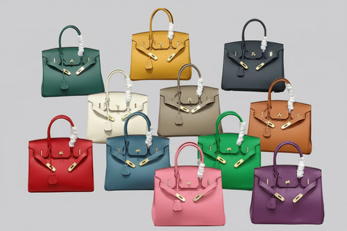 2025-Euro-american Elegant Crocodile Leather Handbag Bag-Birkin 25, lemon yellow,palladium Hardware