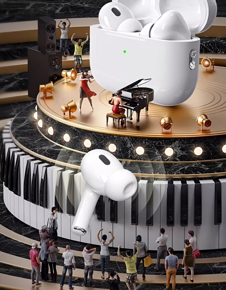 03D Bluetooth headset-White