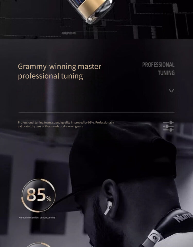 03D Bluetooth headset-White