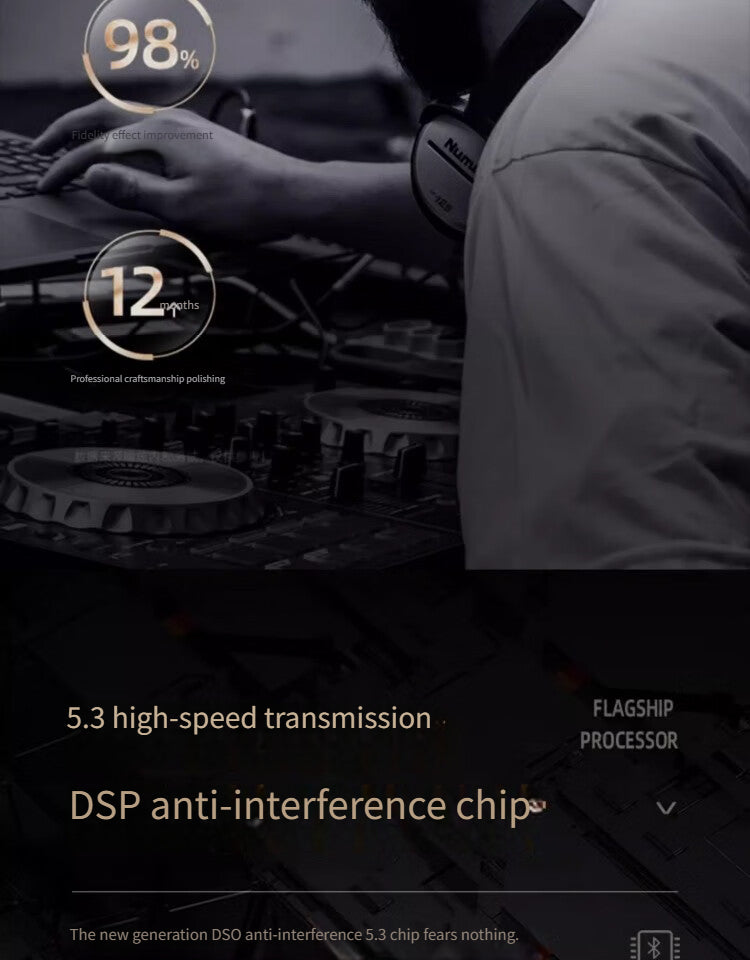 03D Bluetooth headset-White