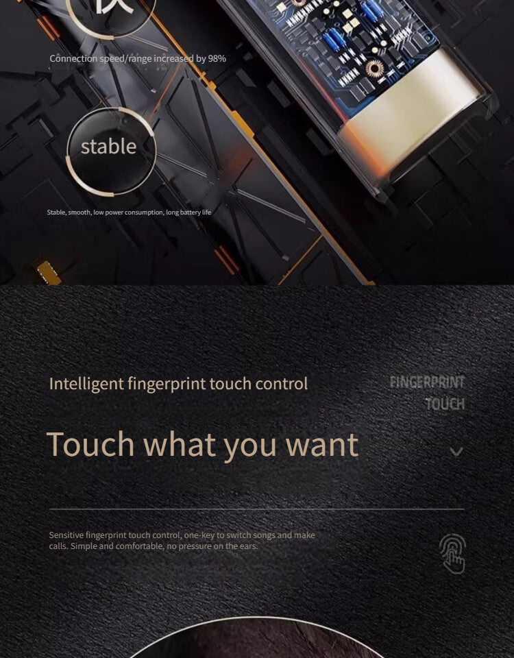 03D Bluetooth headset-White