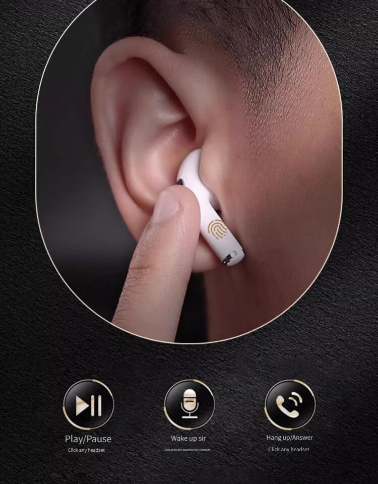 03D Bluetooth headset-White