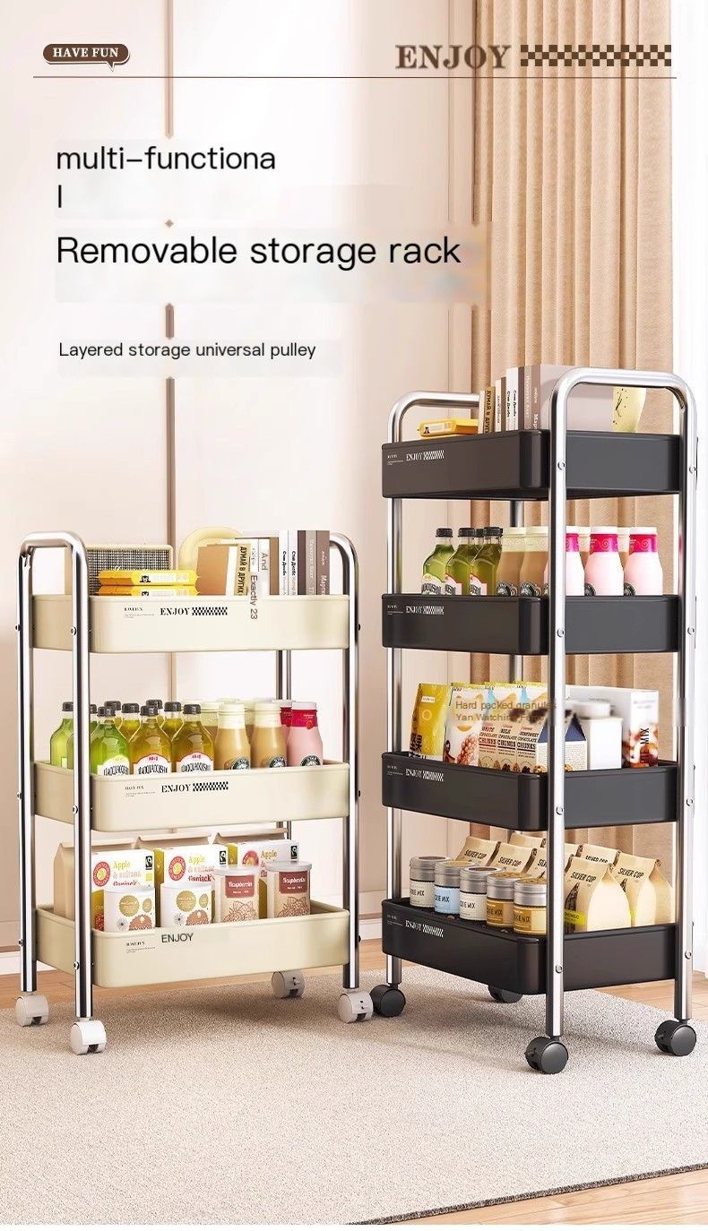 4-TierShelvingUnit-Black&Silver