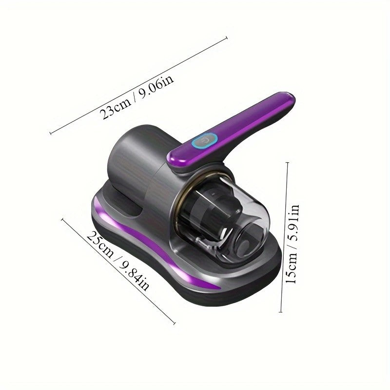 golden Wireless Mite Removal Vacuum: Blue Light Sterilization, Deep Cleaning for Beds & Cars, Long Battery Life, One-Touch Purity