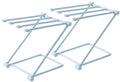 Kitchen towel rack - space-saving - foldable rack - with 4 supports, corrosion-resistant, suitable for storing dishcloths, cups and baby bottles - PP material (blue)