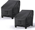 Garden Furniture Covers, Waterproof, 2-Pack, Lawn Mower Chair Covers 600D Heavy Duty Oxford Fabric, Large Covers for Lounge Chairs with Deep Seat