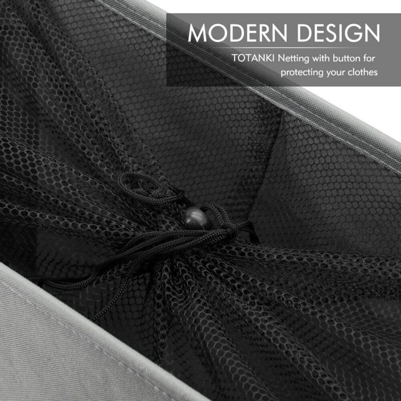 22\" Narrow Rolling Laundry Hamper with Handle and Wheels, Collapsible Laundry Hamper, Foldable Laundry Sorter and Organizer, Large Storage Basket (Gray)