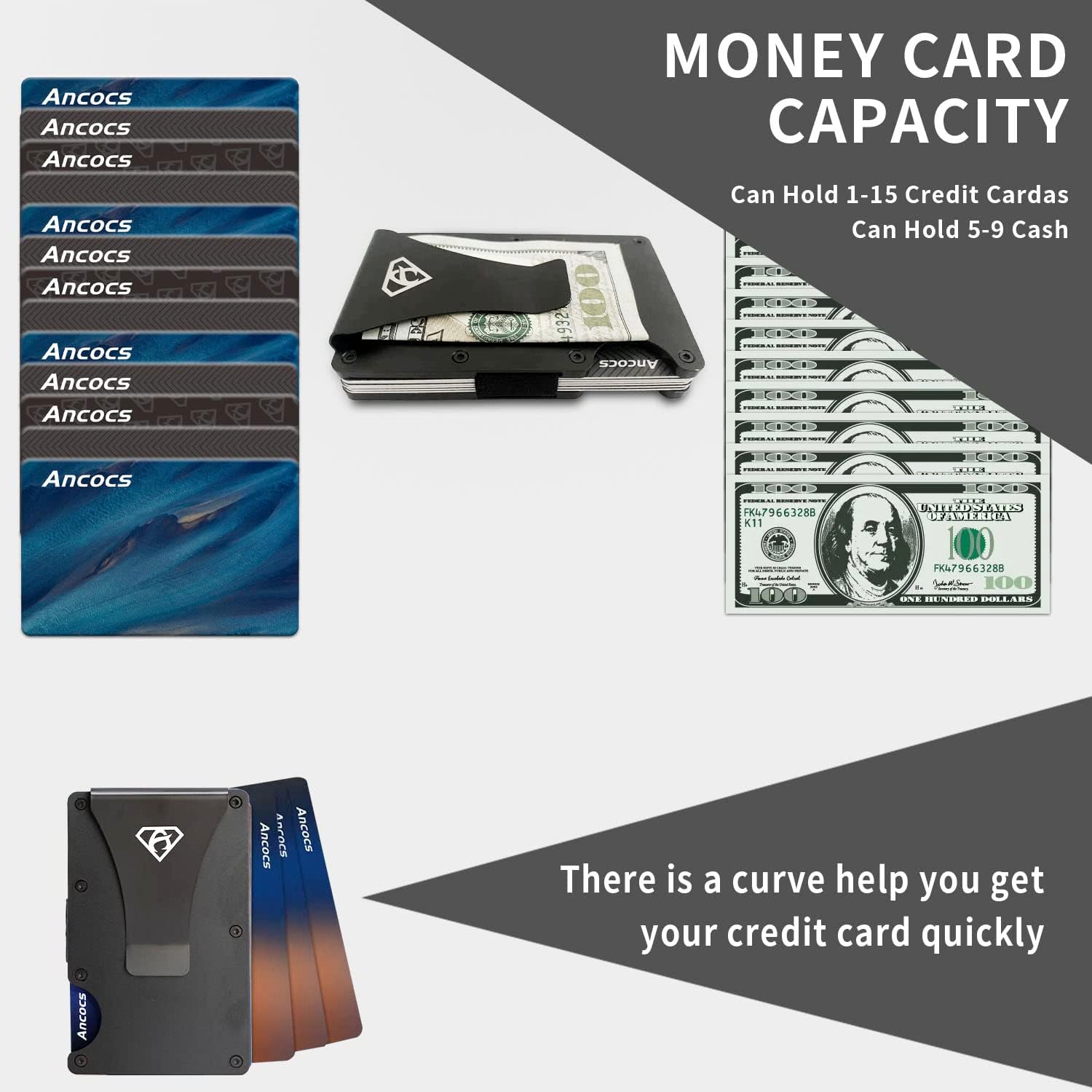 Credit Card Holder with Metal Wallet Storage Pouch_max