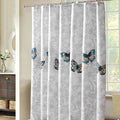 NEW Shower Curtain 220X200cm, Bathroom Curtains With Hooks Mildew Resistant