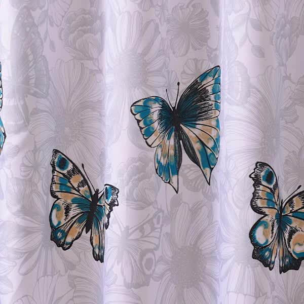 NEW Shower Curtain 220X200cm, Bathroom Curtains With Hooks Mildew Resistant