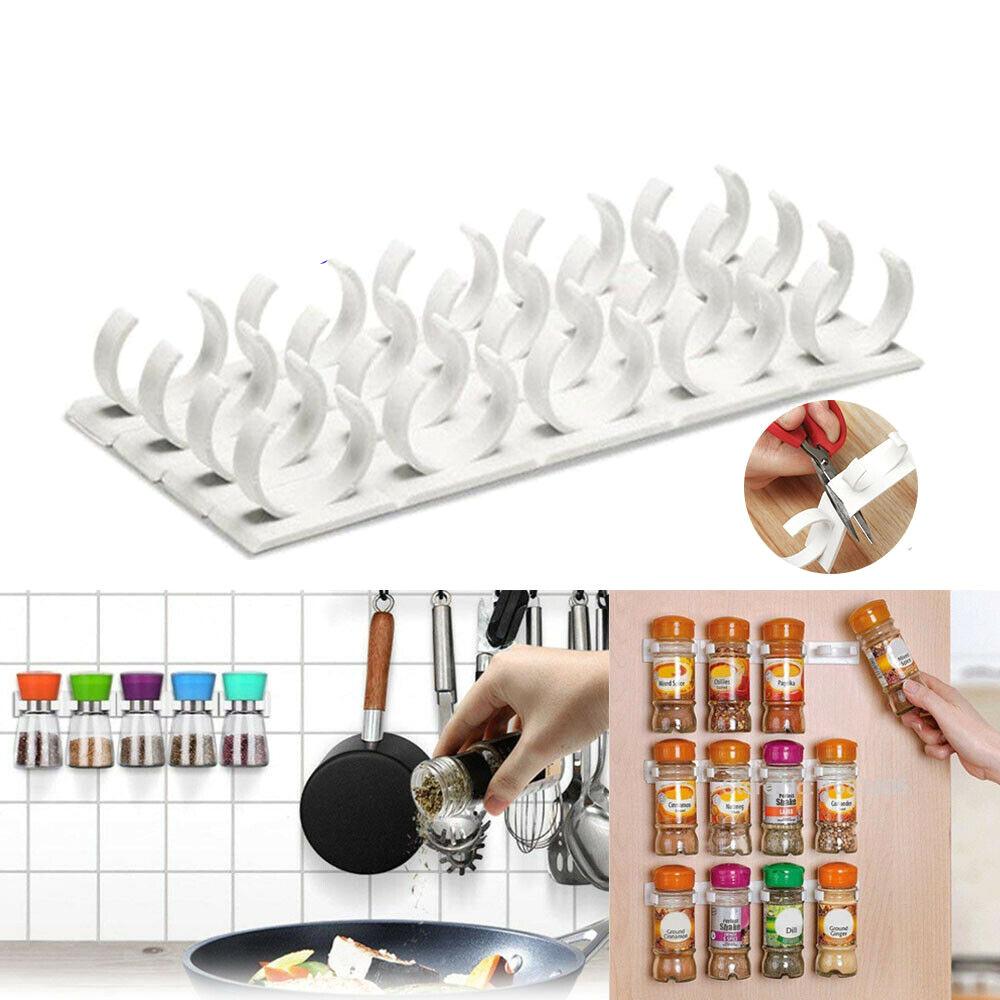 4-pack spice rack for 20 spices White white